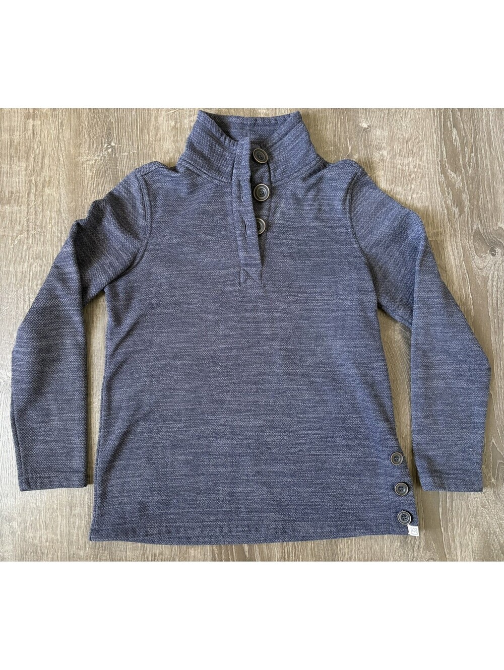 Avalanche 1/4 Button Pullover Sweater Mens Size Medium Blue